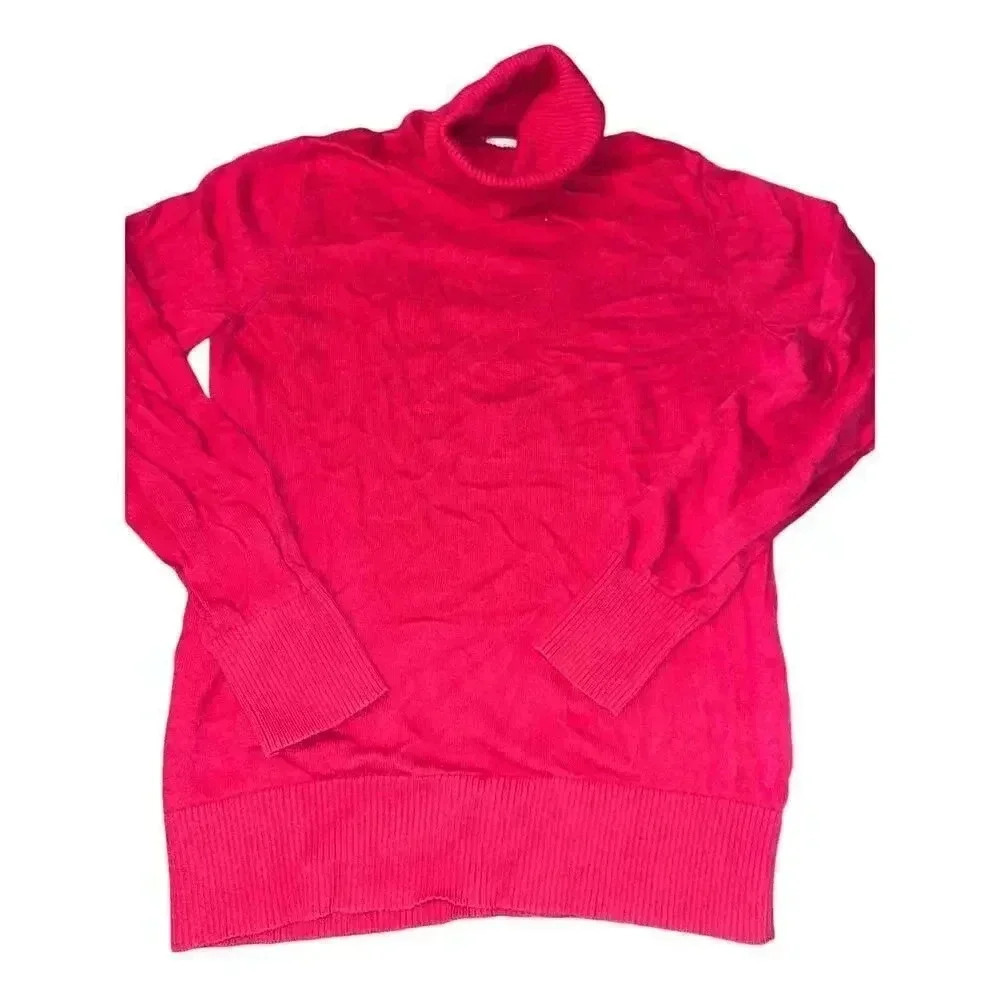 LL BEAN cotton/cashmere sweater red size Small S